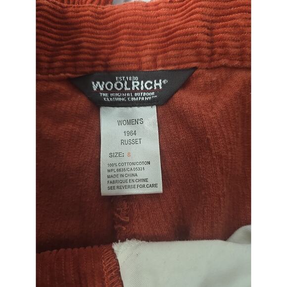 Woolrich Corduroy 1964 Pants Women's 8 Rust Colored High Rise Preppy Pants - Picture 7 of 7